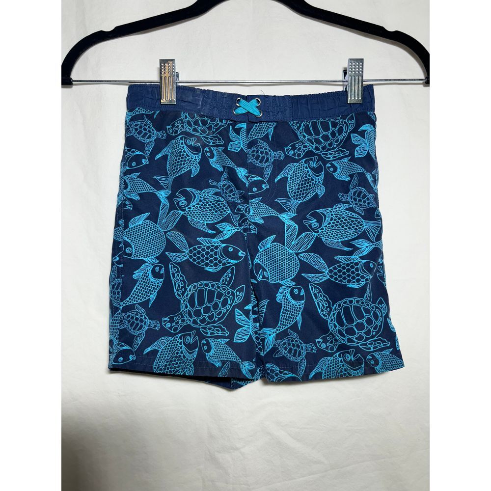 Boys Turtle and Coy Blue Bathing Suit 3T GUC‎